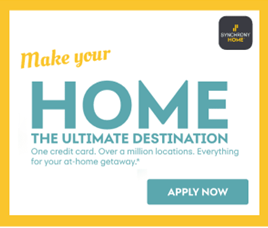 Make your home the ultimate destination one credit card over a million locations everything for your at home getaway Make your home the ultimate destination one credit card over a million locations everything for your at home getaway