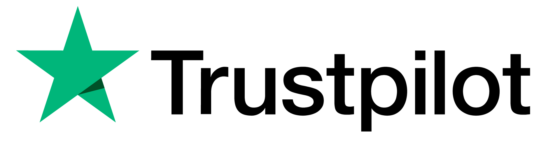 Trustpilot logo with green star icon and black text on white background