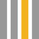 Three vertical stripes: gray, white, and yellow-orange.