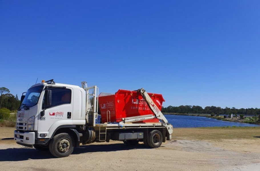A Red Skip Bin — Chilli Bins Skip Bins in Glenview, QLD