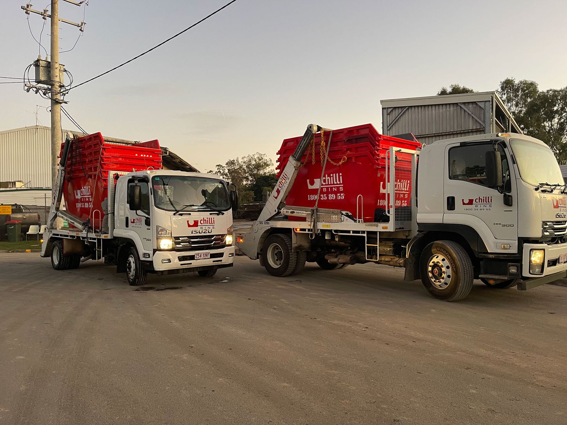 Red Skip Bins To Be Delivered