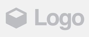 Gray cube logo next to the word