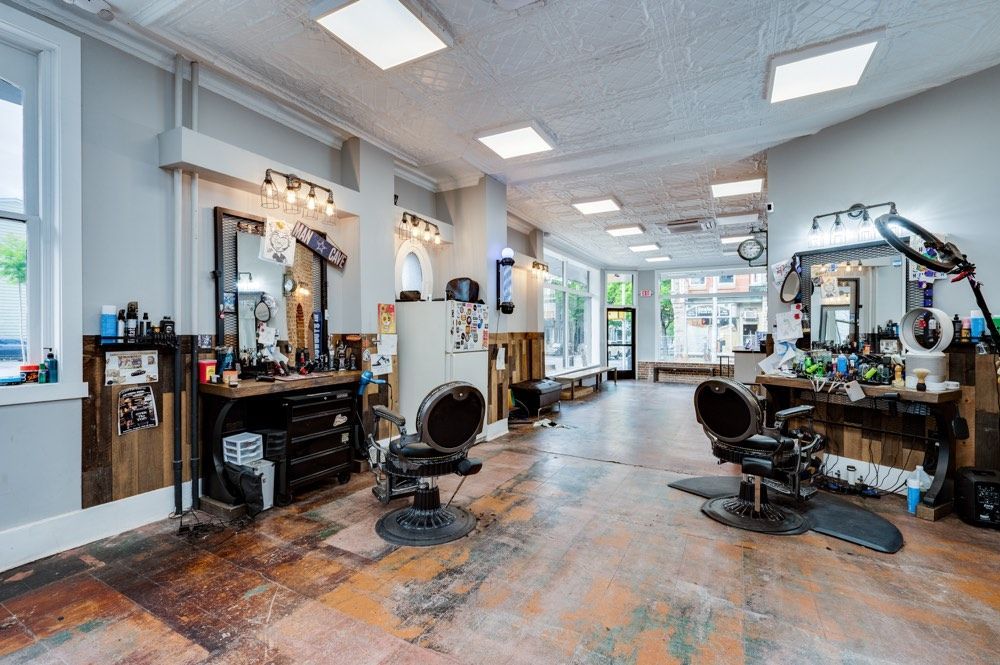 Barber shop renovation project in Sinking Spring, PA