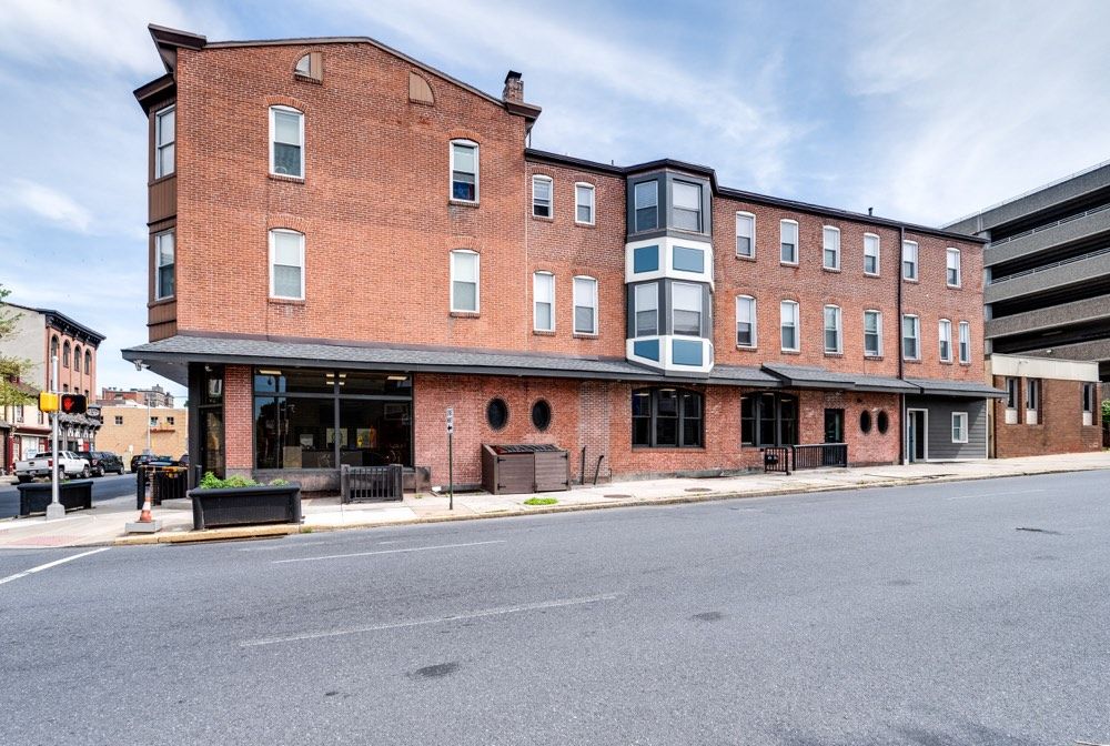 Commercial building exterior renovation upgrade project in Reading, PA