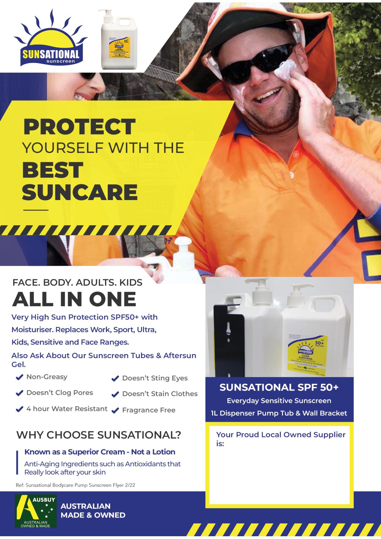 Brochures & Flyers Australia Sunsational Sunscreen