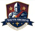 Youth Archive logo with armored knight, gold stars, and motto “Honor Integrity Veritas Education”
