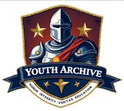 Youth Archive logo with armored knight, gold stars, and motto “Honor Integrity Veritas Education”