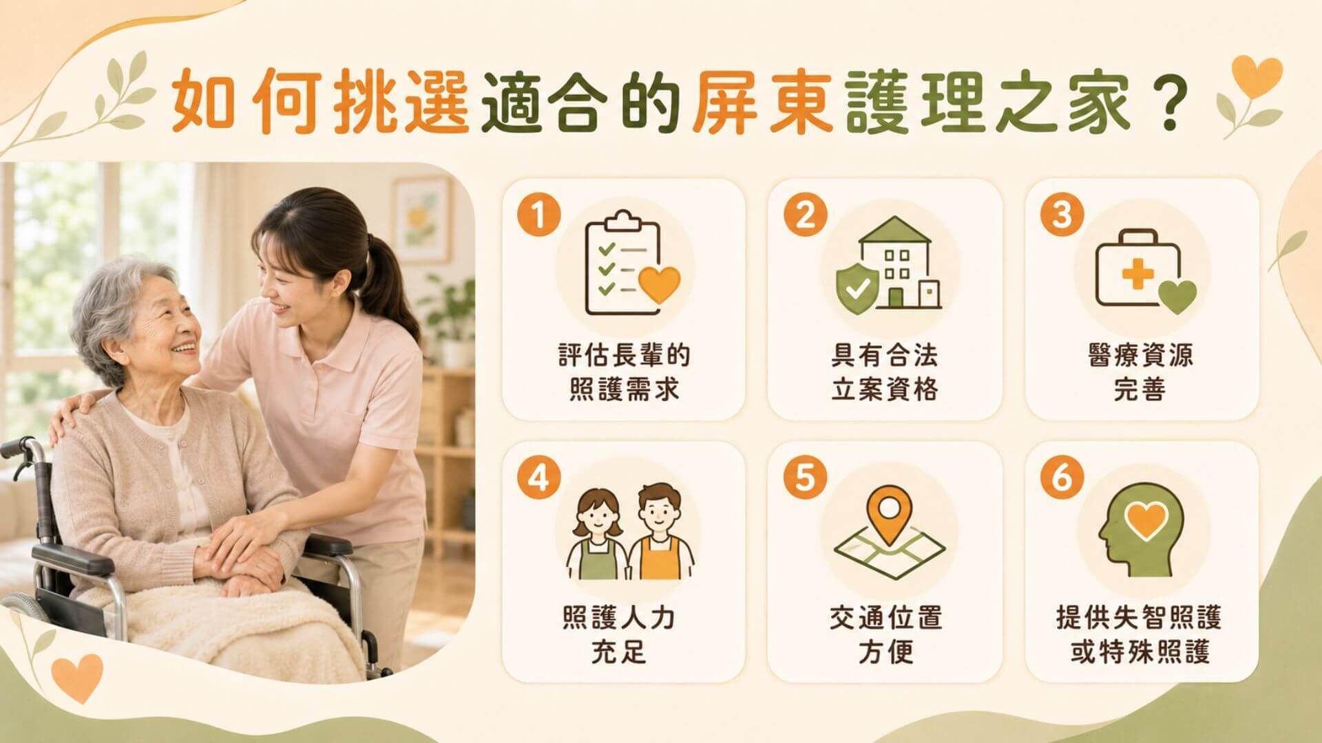 如何挑選適合的屏東護理之家文章圖片