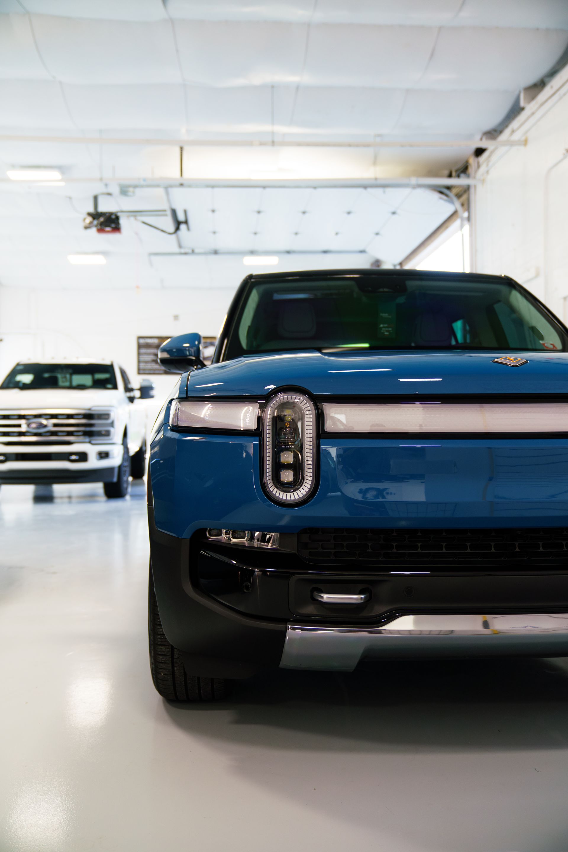 blue car protected by ceramic coating