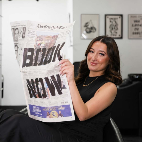 Anna, licensed nail technician at Evara Studios