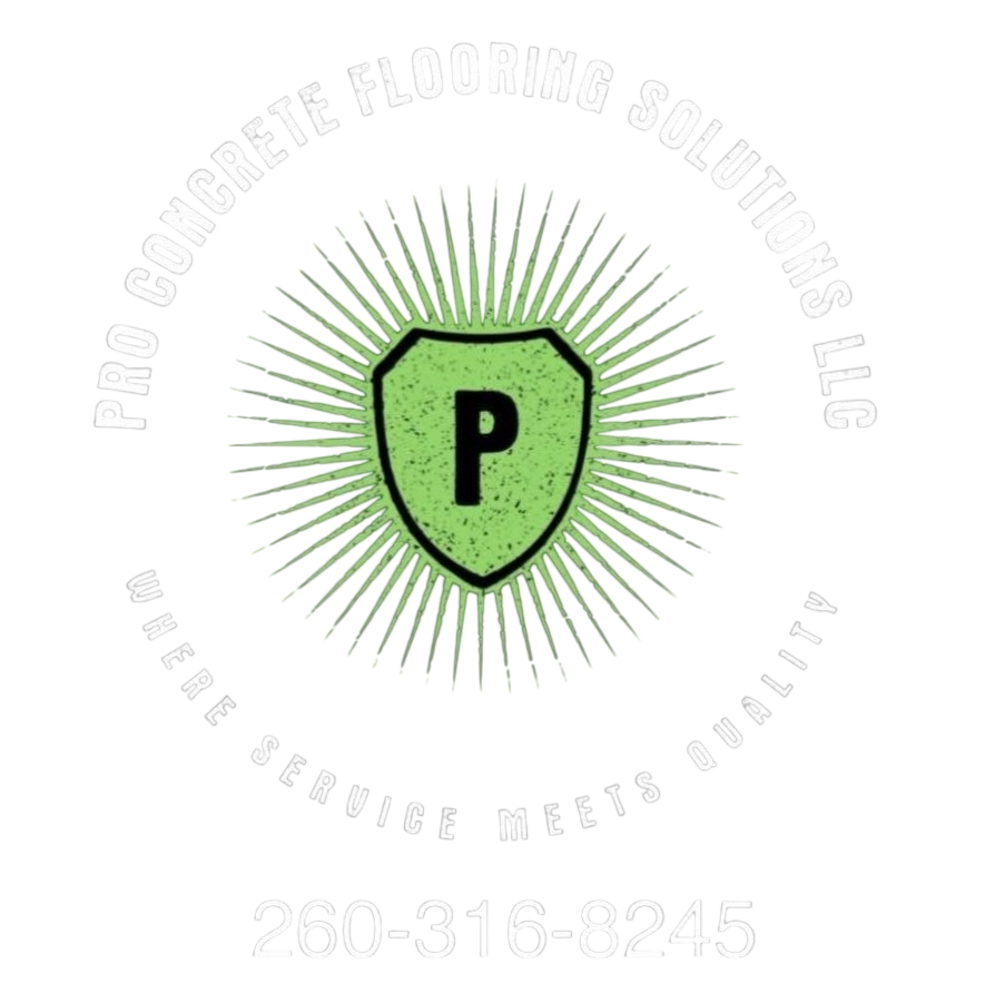 Green shield logo with a black P and radiating lines, surrounded by circular company text and a phone number