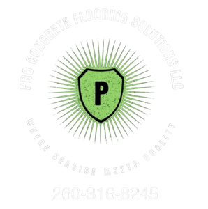 Green shield logo with a black P and radiating lines, surrounded by circular company text and a phone number