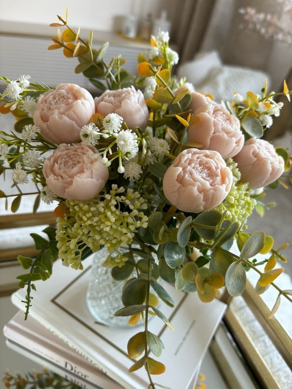 pink
wax
melt
floral
bouquet
