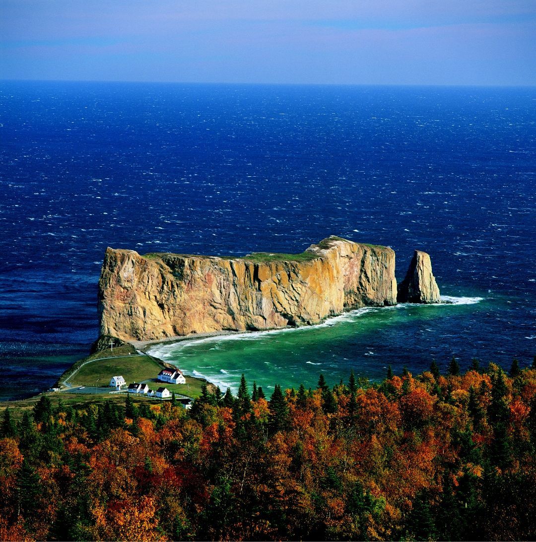 Percé Rock in the fall