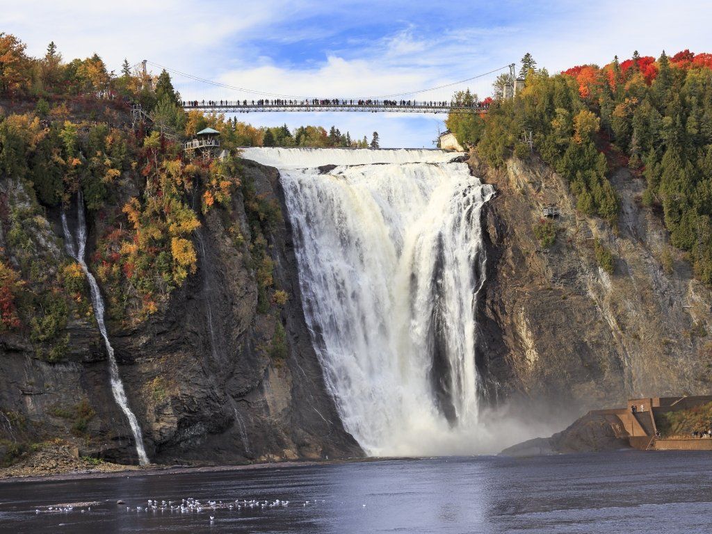 Montmorency Falls in autumn