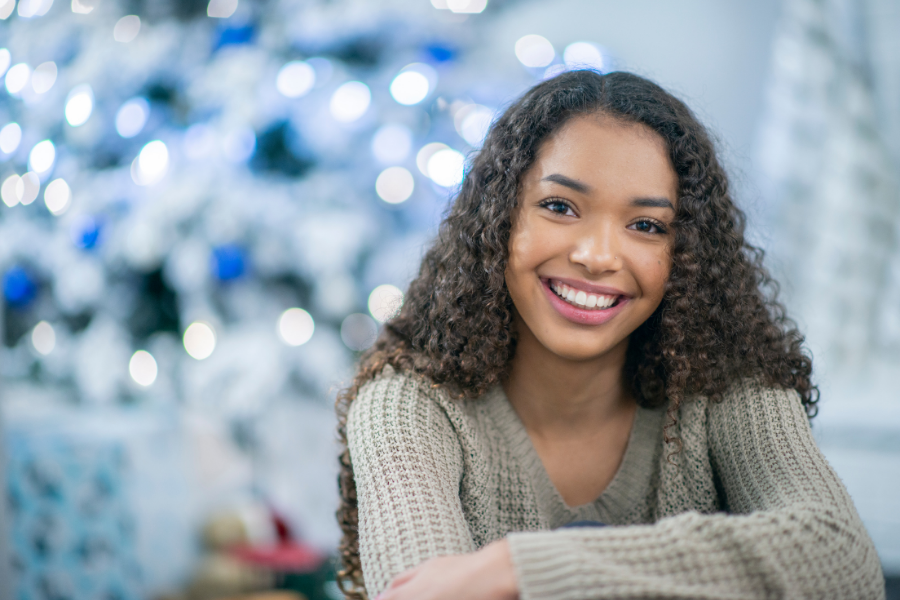 Teen girl smiling | After Lightforce brackets and Invisalign | New Rochelle 10804