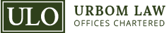 ULO Urbom Law Offices Chartered logo with green and white text and a square ULO emblem