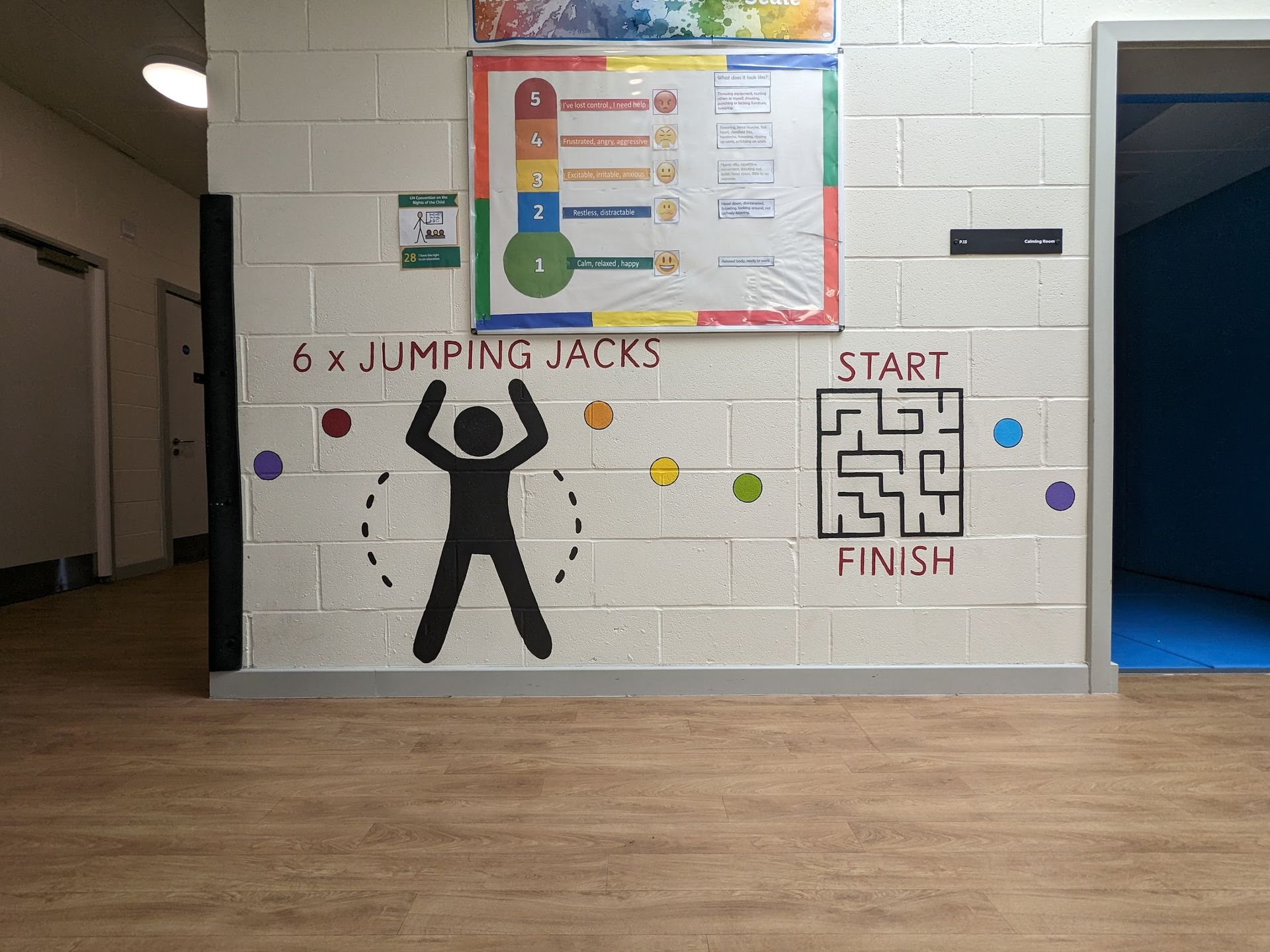 SEN interactive murals special educational needs primary school Mo Mowlam Academy Redcar