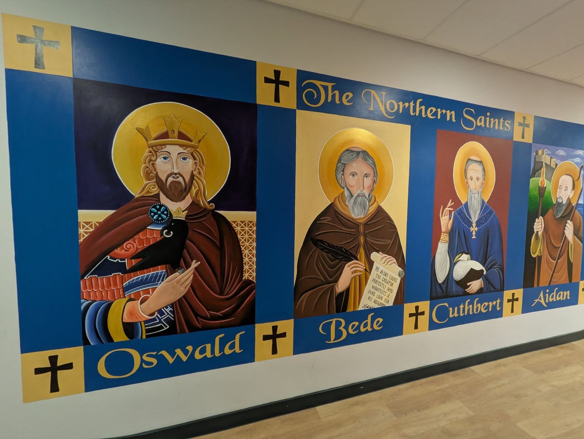 Belmont primary saints mural