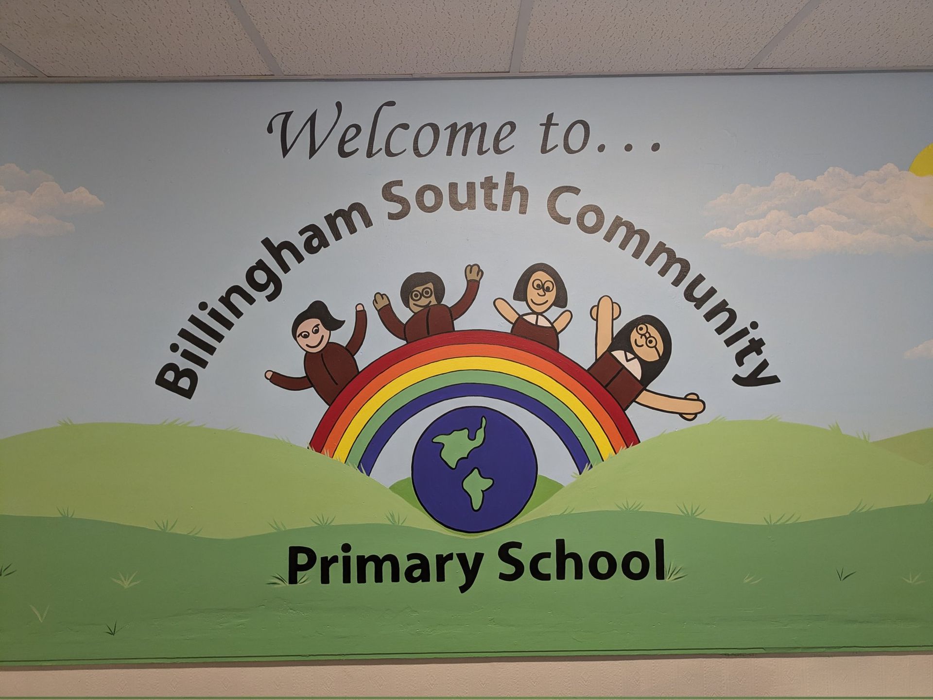primary school logo entrance Billingham south