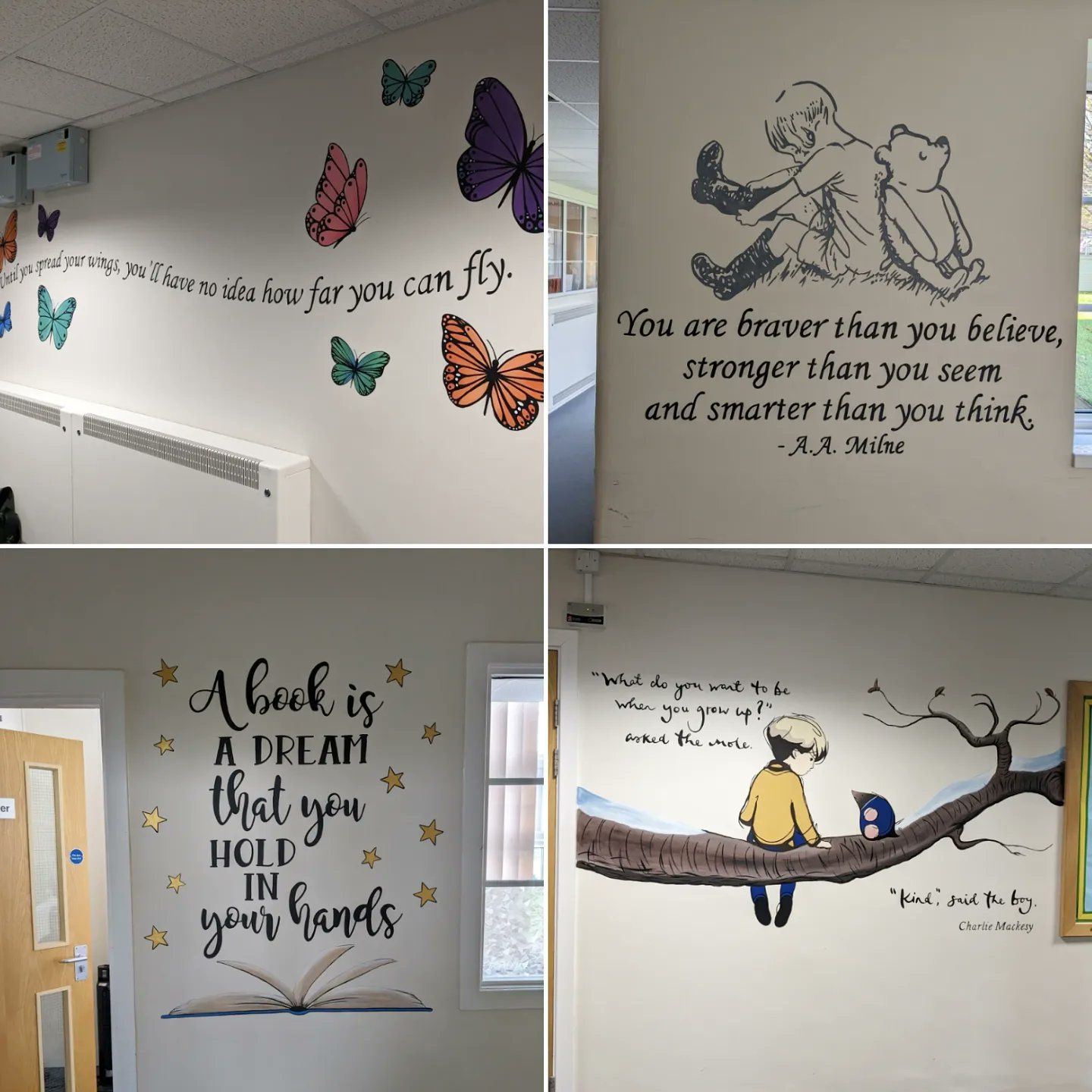 Brambles primary murals butterfly winnie the pooh braer than 