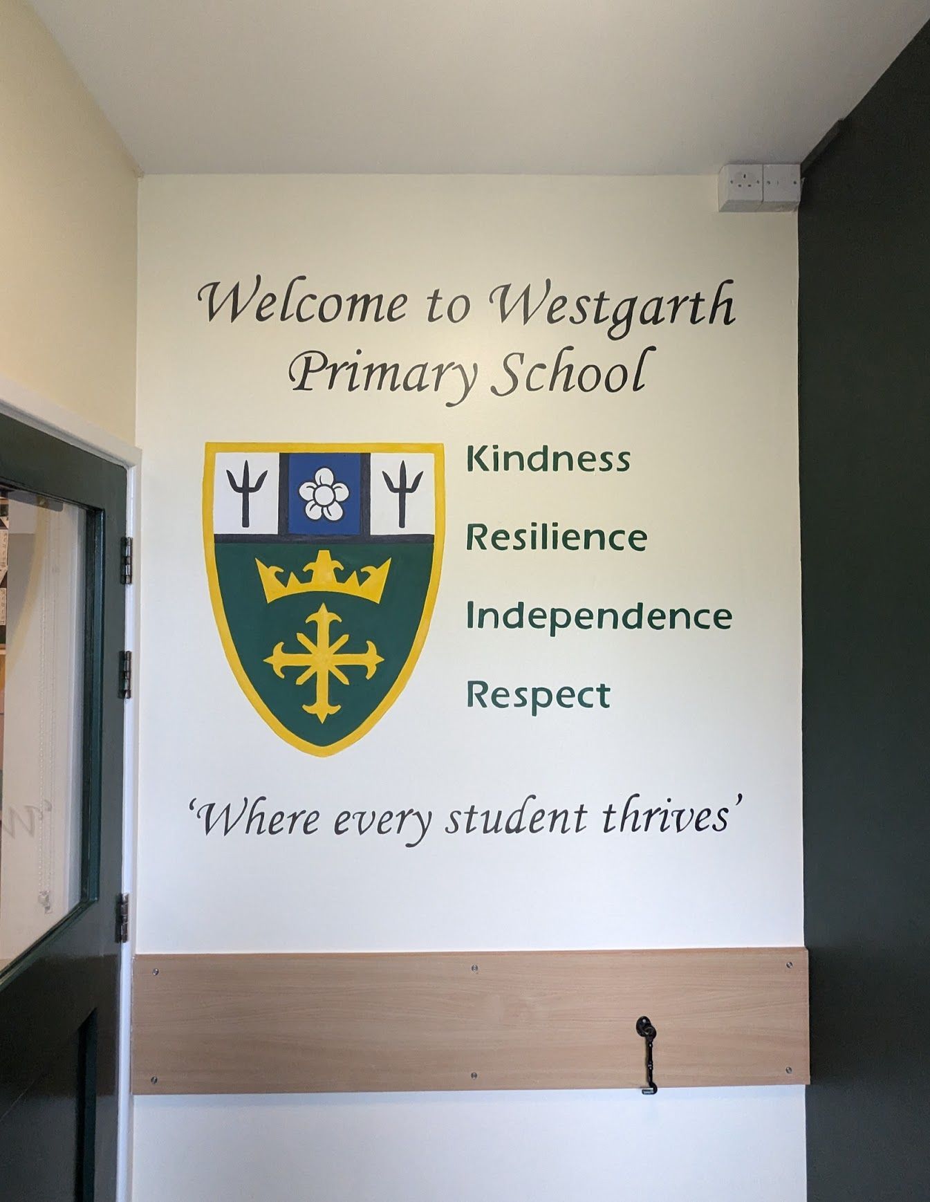 Westgarth primary school Redcar logo and values education entrance 