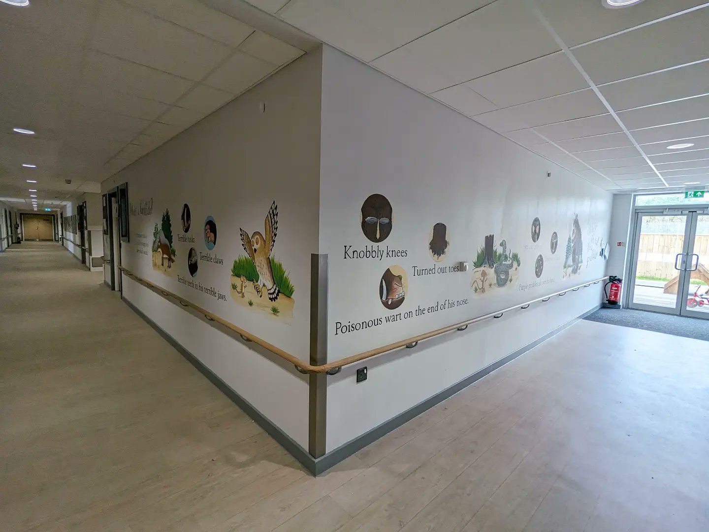 Discovery special academy the gruffalo mural story book SEN education reading development counting  mouse snake fox owl 