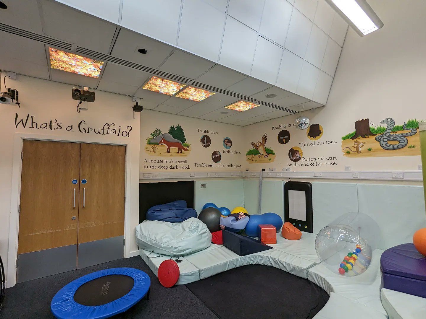 SEN special educational needs sensory room at Pennyman primary school the Gruffalo story
