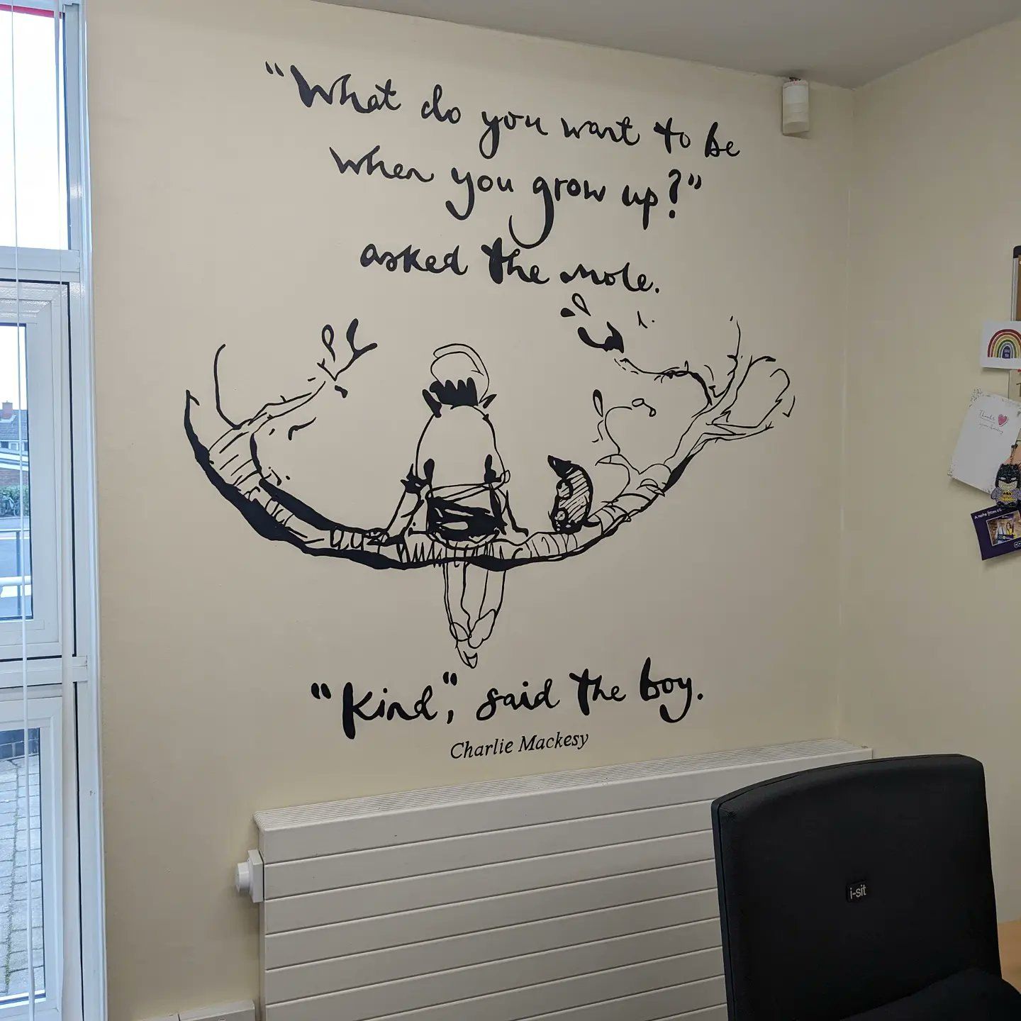 what do you want to be when you grow up asked... positive quotes for primary schools Pennyman primary headteachers office 