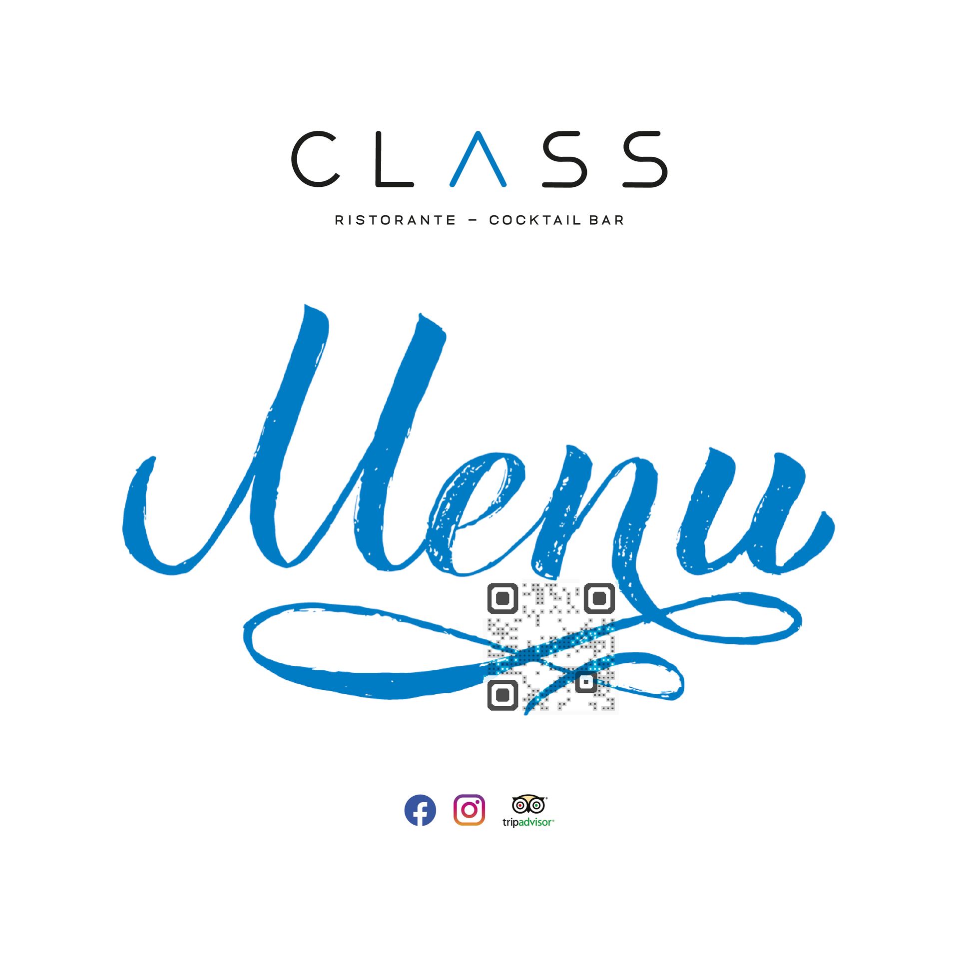 Menù QrCode del Class Ristorante Cocktail Bar