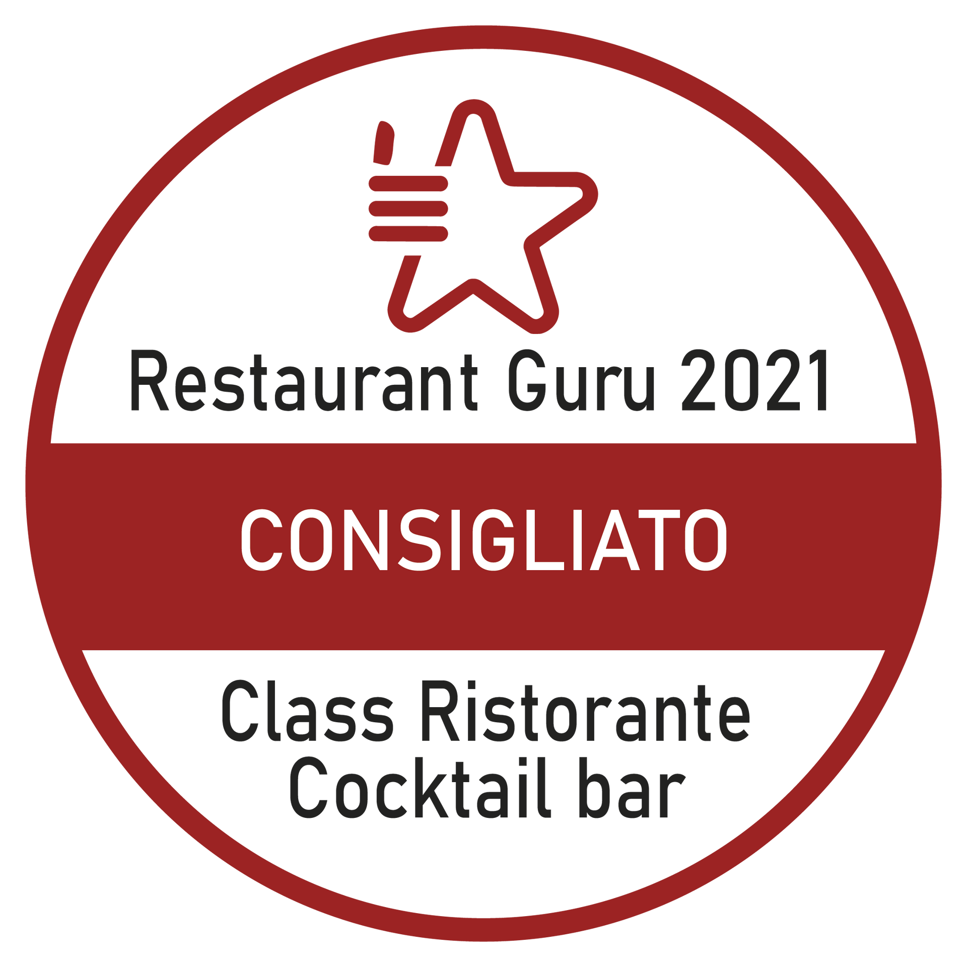 Riconoscimento Restaurant Guru 2021 CLASS Ristorante
