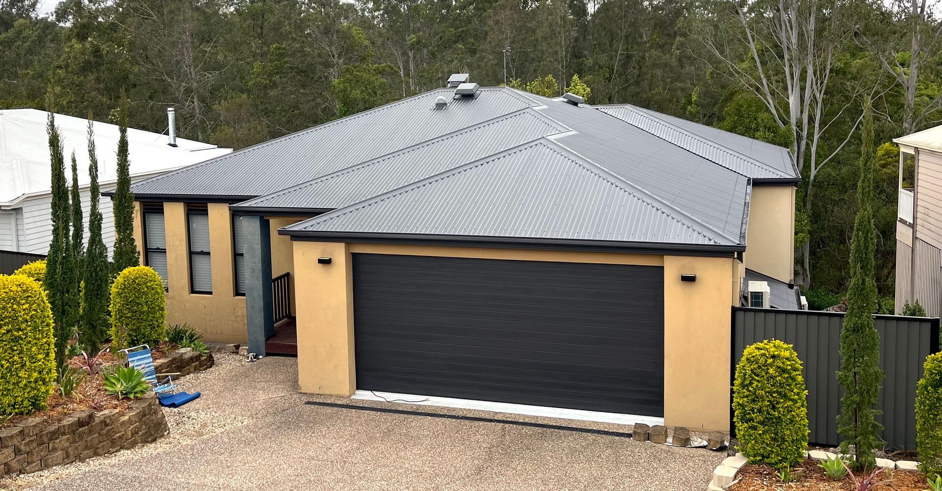 Metal roofing newly installed — Roof Repairs in Southport QLD