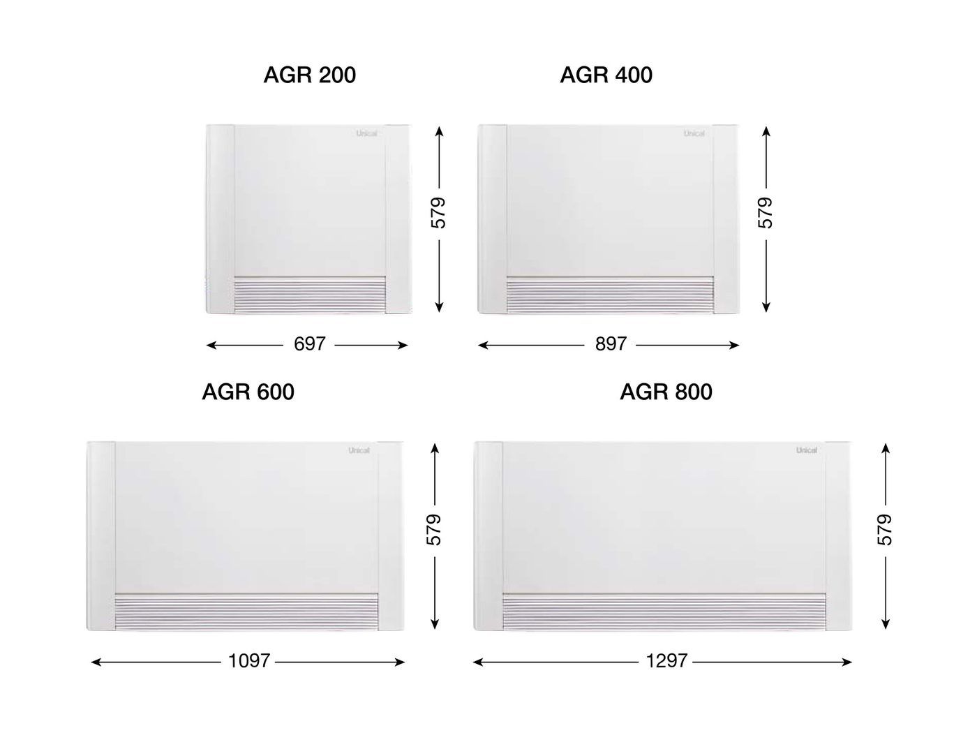 Ventilconvettore Unical F-COIL AGR