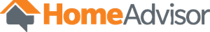 A home advisor logo with an arrow pointing up