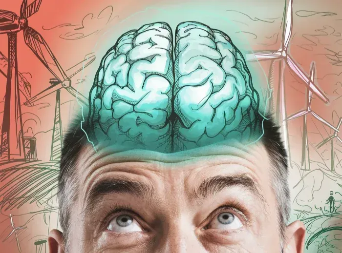 Der Stakeholder Herr Nein-Sager leistet Widerstand gegen die Transformation zu mehr Nachhaltigkeit