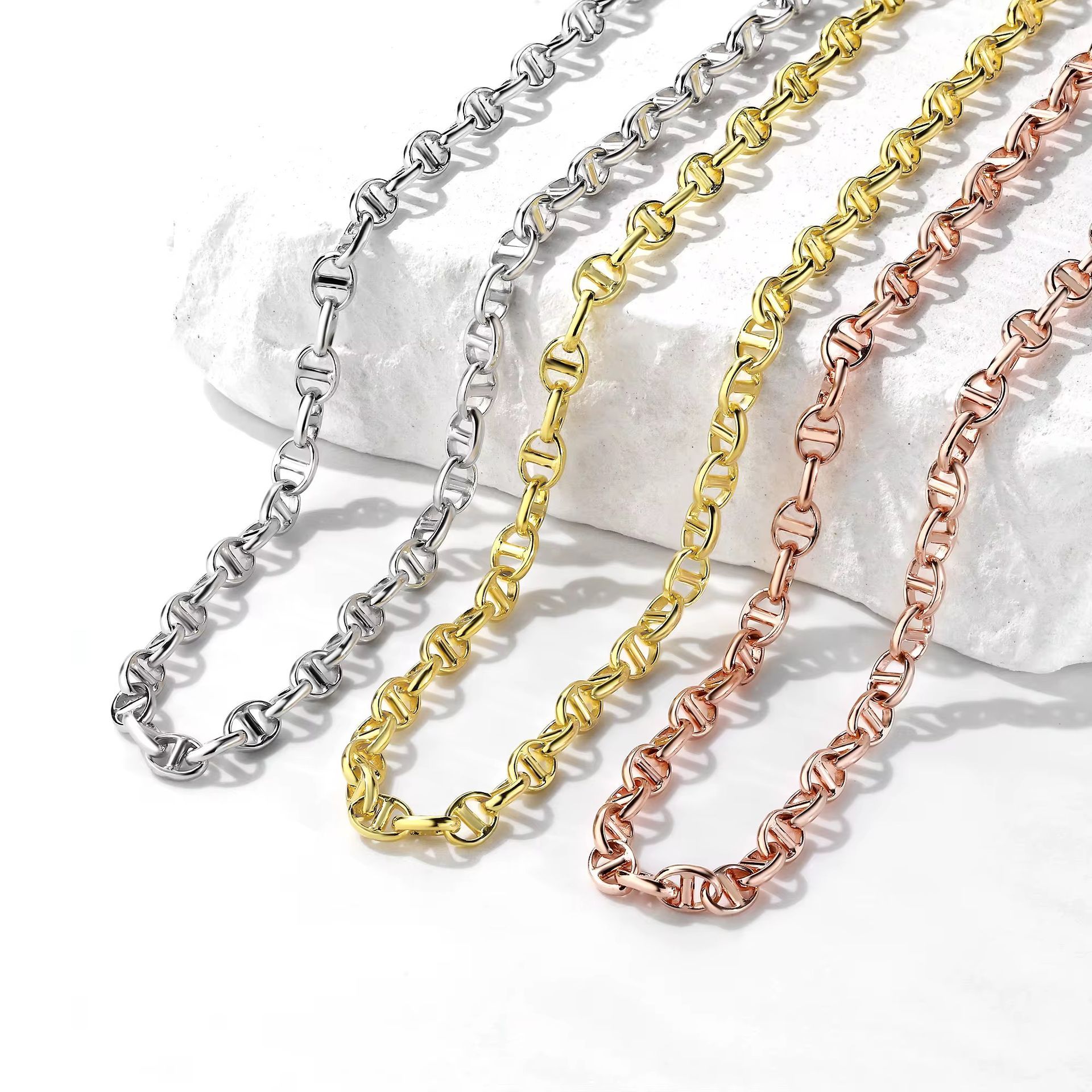 14k Gold Mariner Link Chain 1.8mm