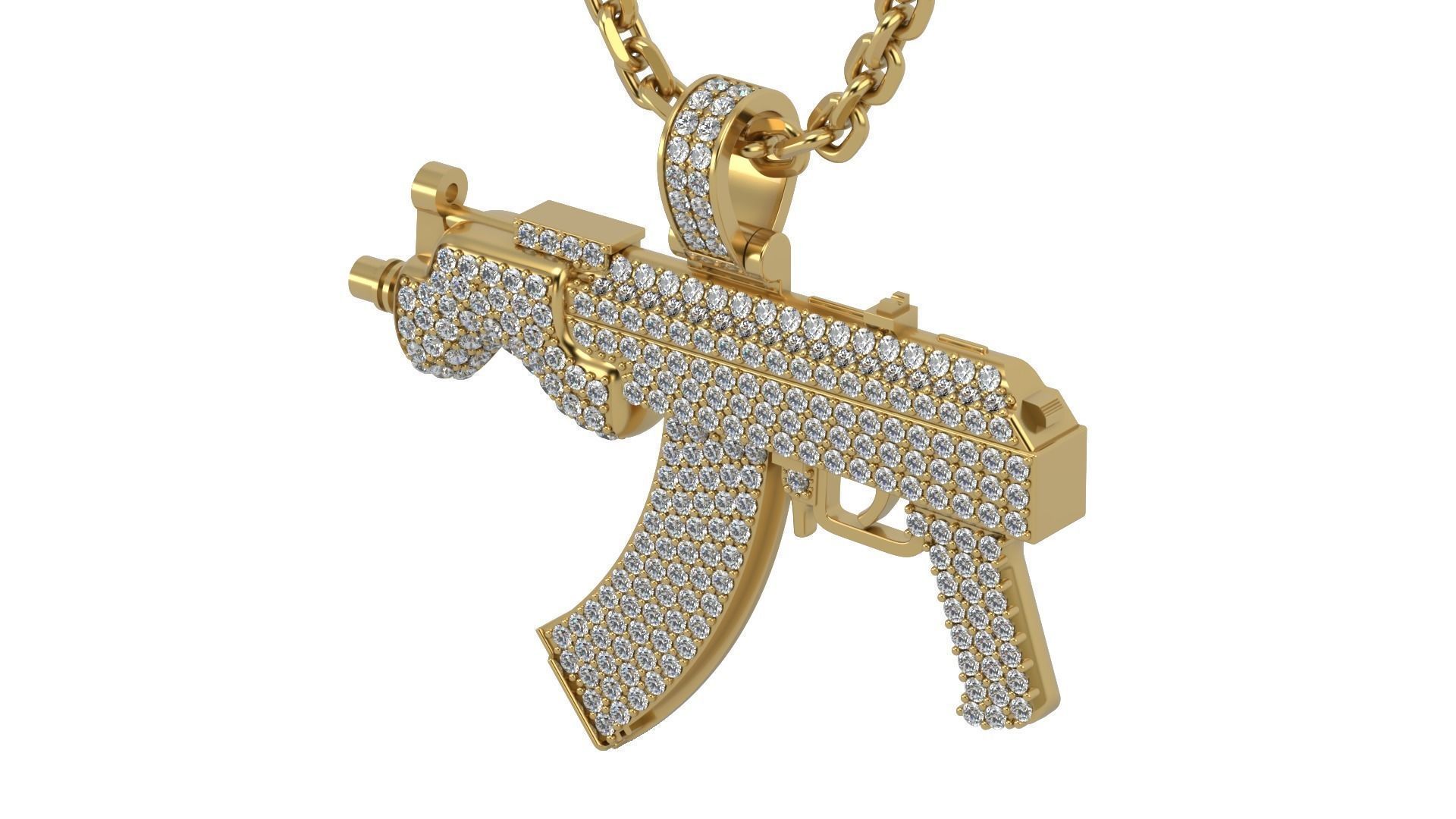 Draco Pendant (Charm Only)14k Yellow Gold
