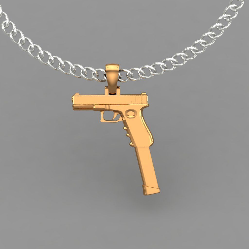 Extended G Lock Pendant *10k Gold* (Charm Only)