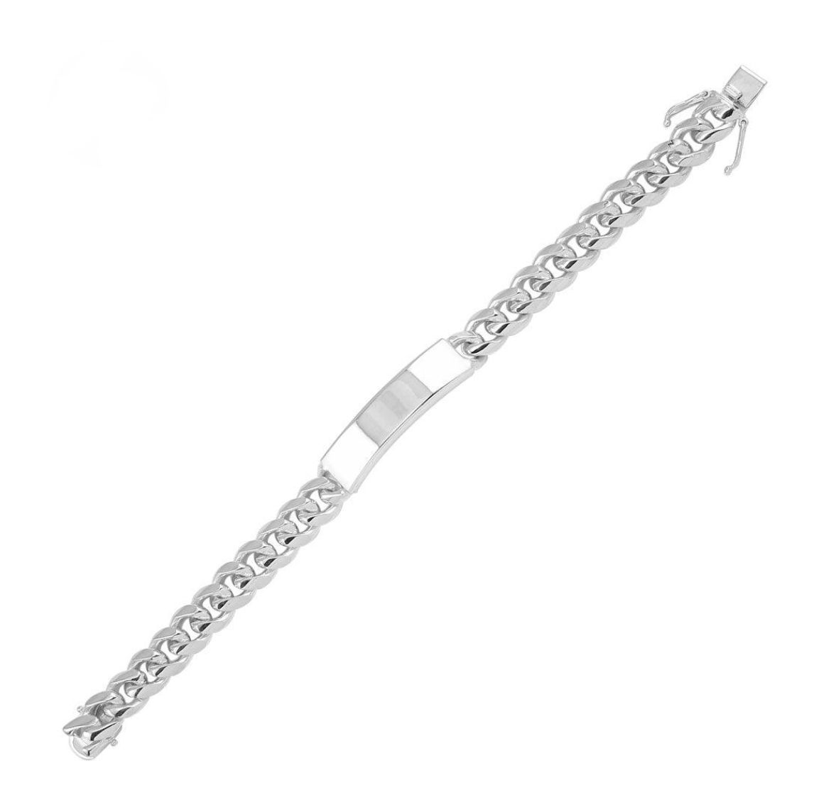 Legacy Link ID Bracelet – 7mm Rhodium-Plated .925 Silver