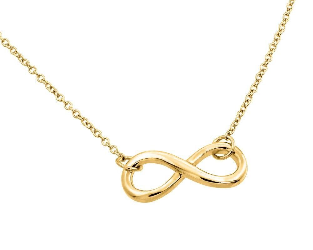 Elegant 14K Gold Infinity Necklace