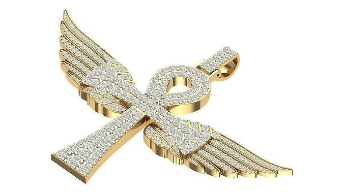 “Ankh of Ascension Pendant” 14k Gold Vermeil