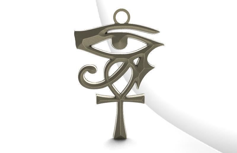 Eye Of Ra Ankh .925 Silver (Charm Only)