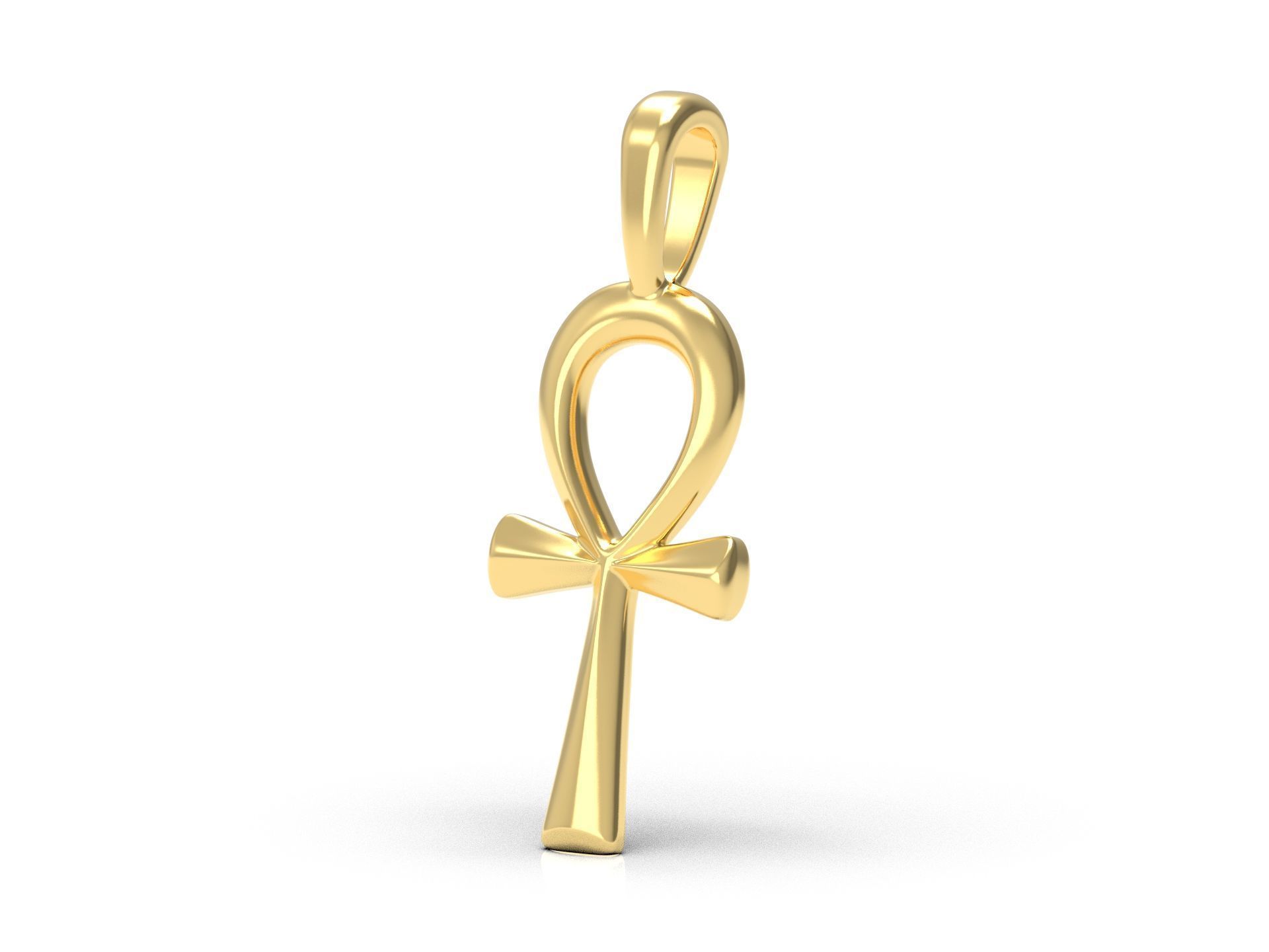 Laconic Egyptian Ankh Pendant w/18