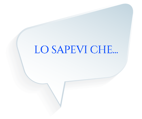 Una nuvoletta di dialogo azzurra contenente il testo