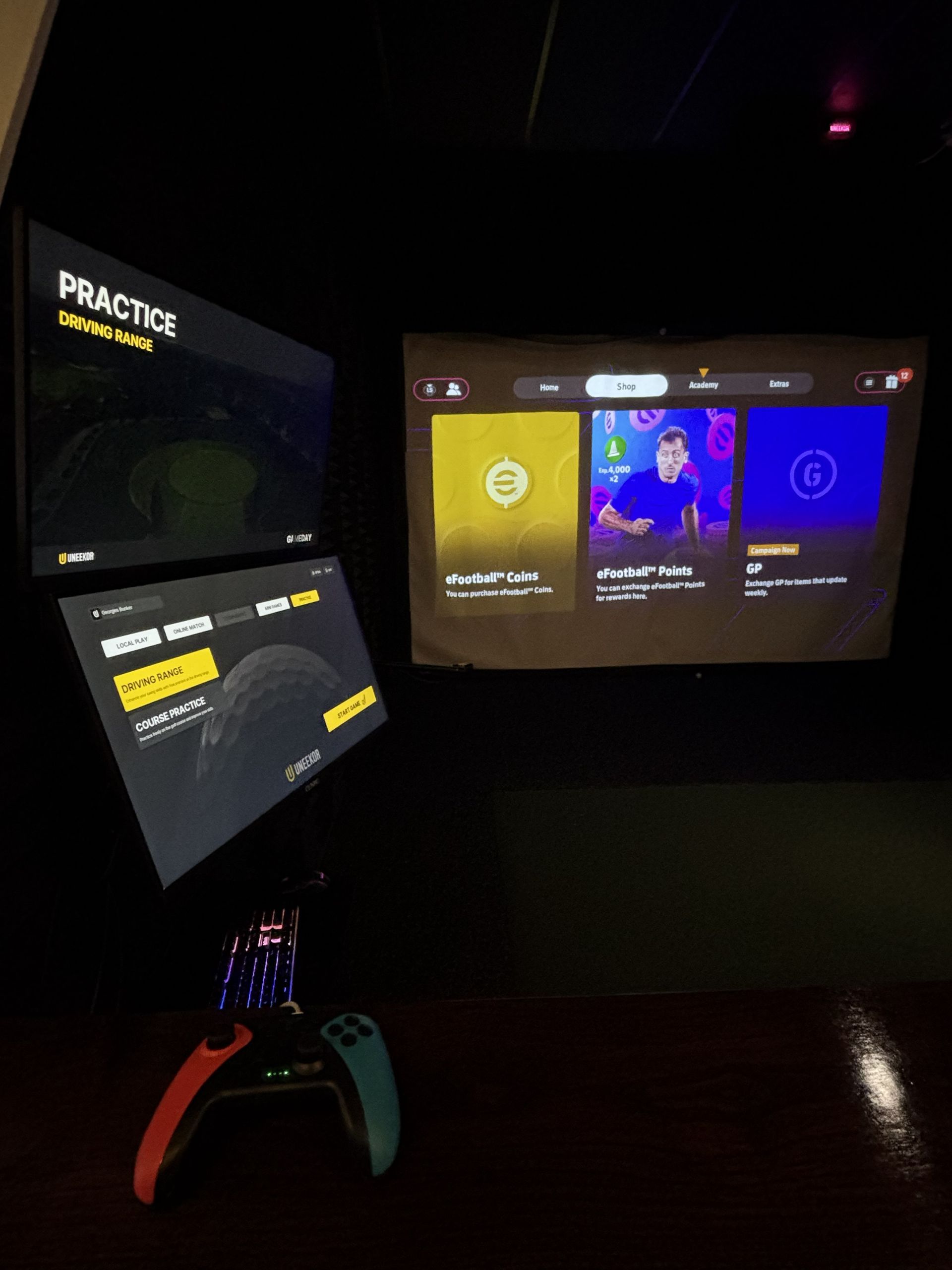 video games in the golf bay