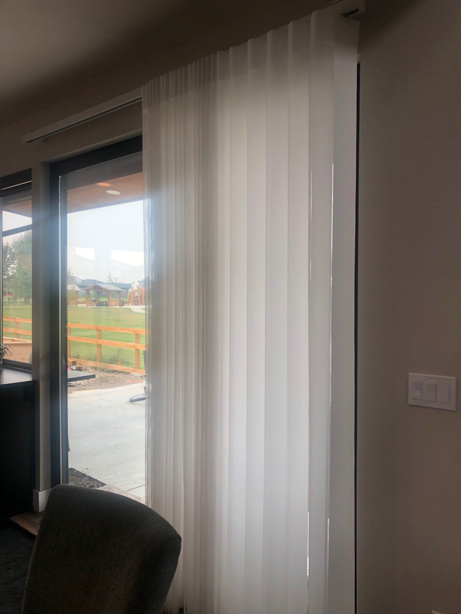 White Transparent Curtains