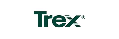 Trex logo in dark green on a white background