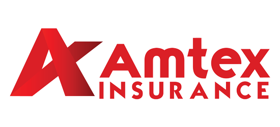 A red and white logo for kamtex insurance