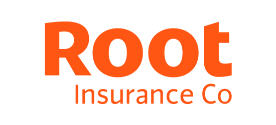 The root insurance company logo is orange and white