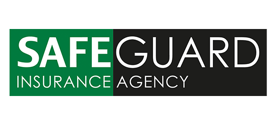 The safeguard insurance agency logo is green and black.